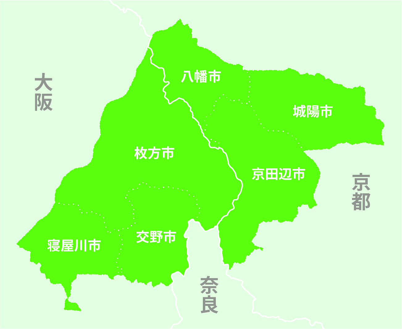 出張エリアマップ